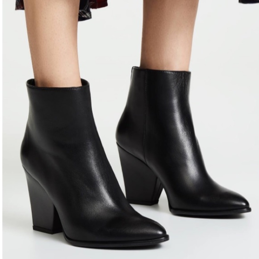 Stuart Weitzman Bedford Leather Booties